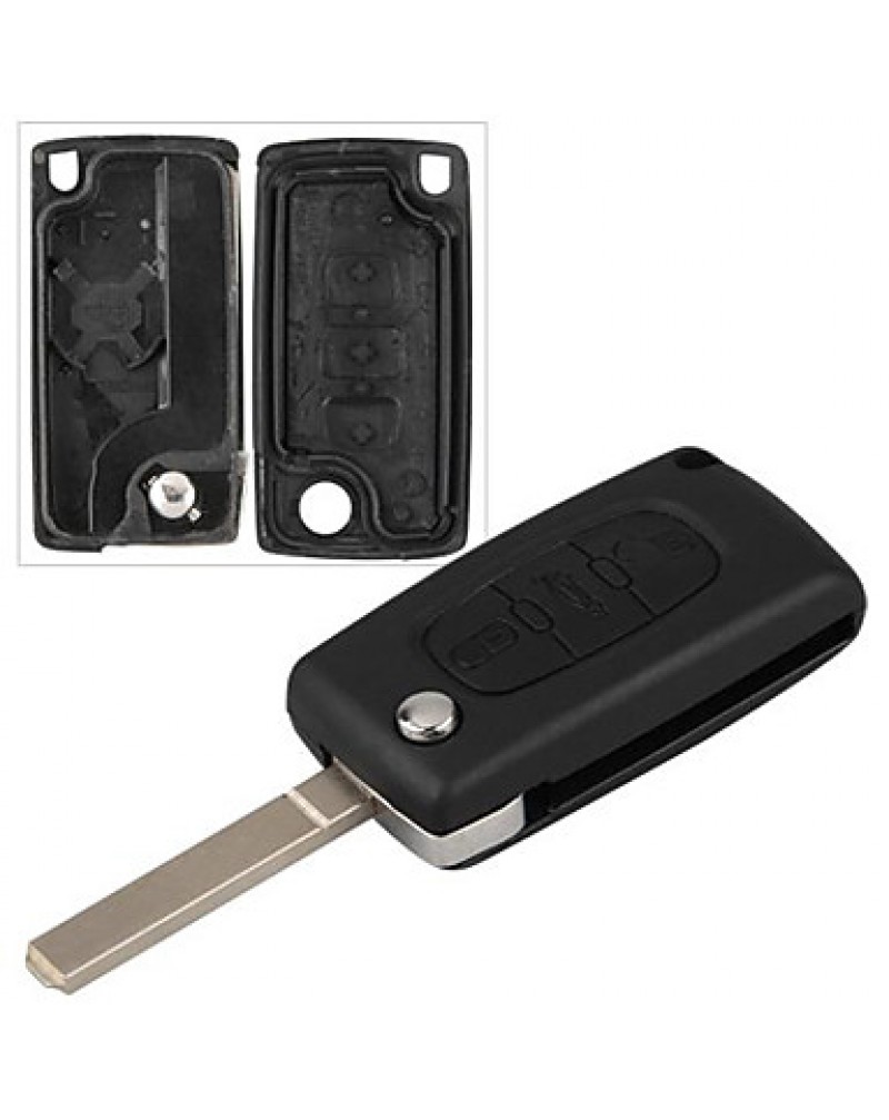 Entry Key Remote Fob Shell Case for Peugeot 406 407 408 307 107