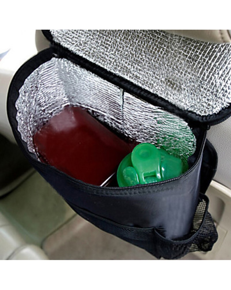 Car Back Seat Hanging Organizer Multifunctional Thermal Cooling Compartment Organizer Bag Tissue Box