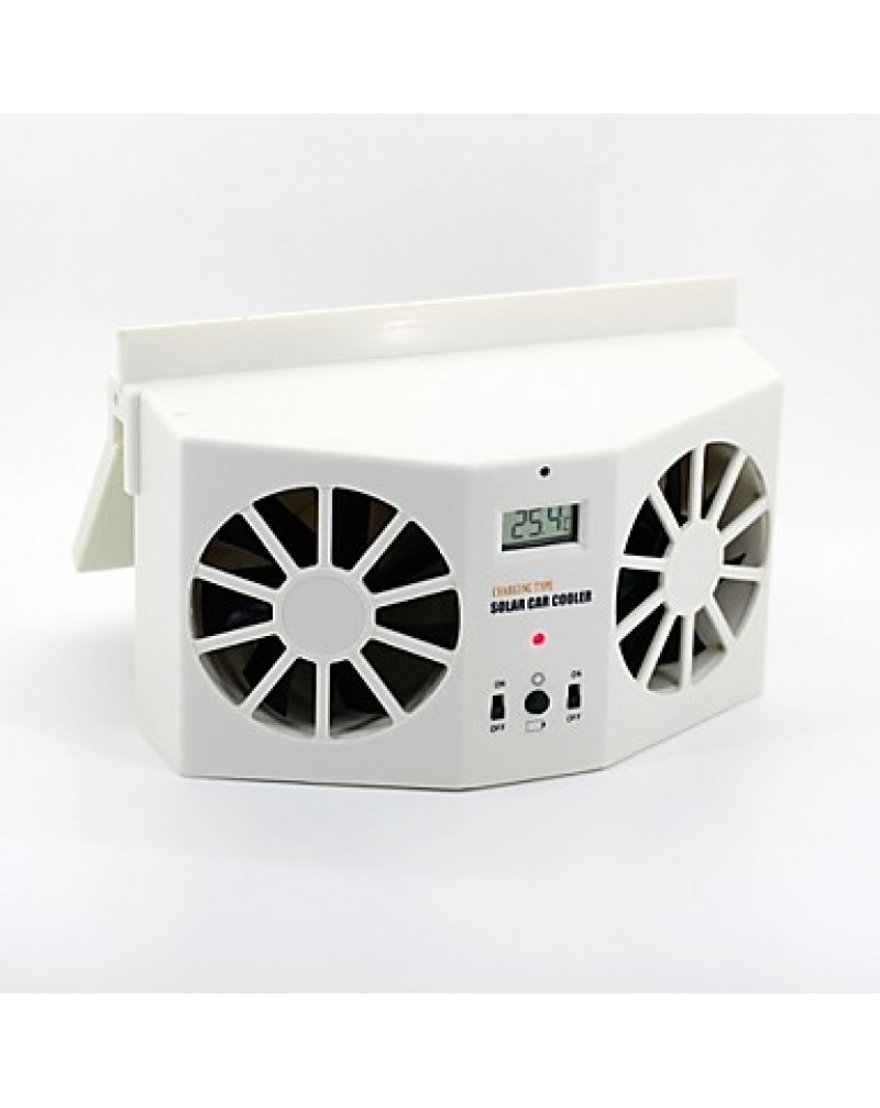 2W Solar Powered Car Air Vent Cooling Fan