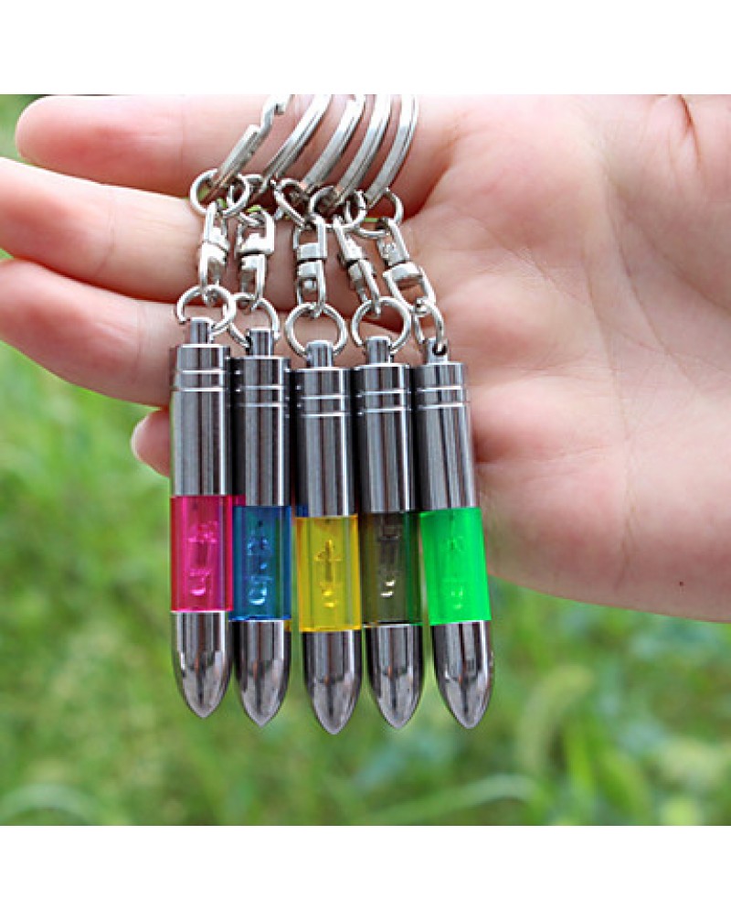 Car Requisite Magnetism ESD Silver Bullet Shapes Tone High Voltage Anti-Static Keychain (Color Selection)
