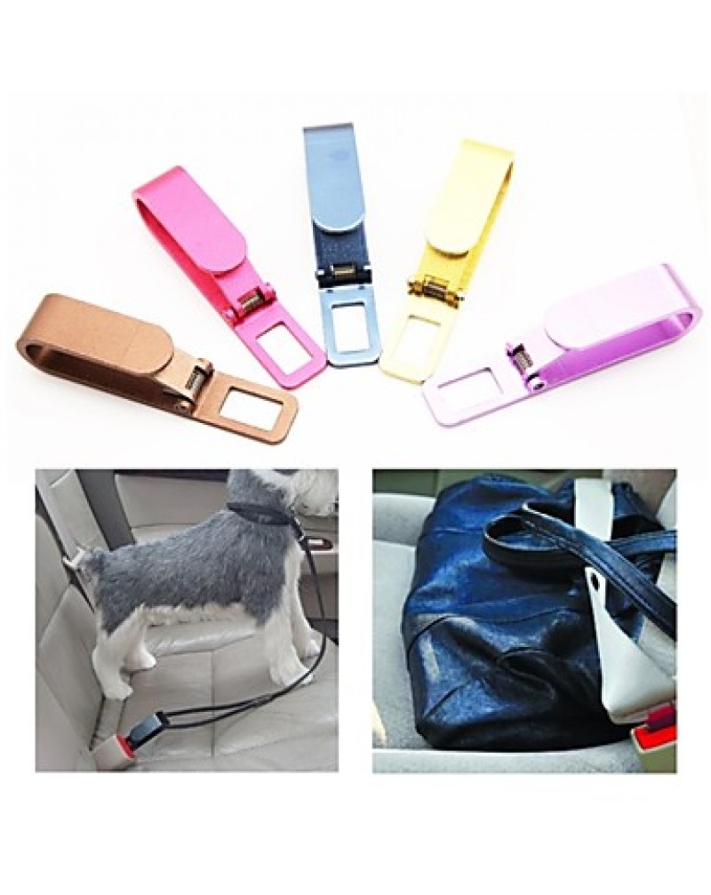  Car Seat Belts Guard Against Theft Clasp Aluminum Alloy (Random Color)1 
