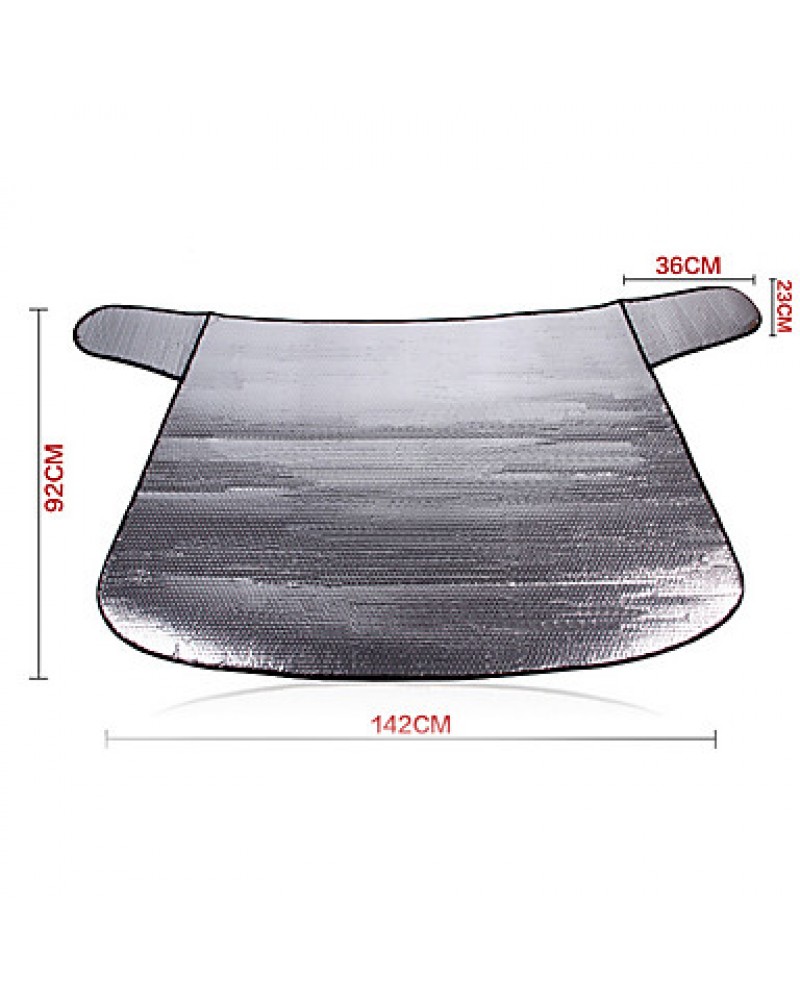 142*92CM Front Windshield Silver Honeycomb Bubble Sun Shade Shield