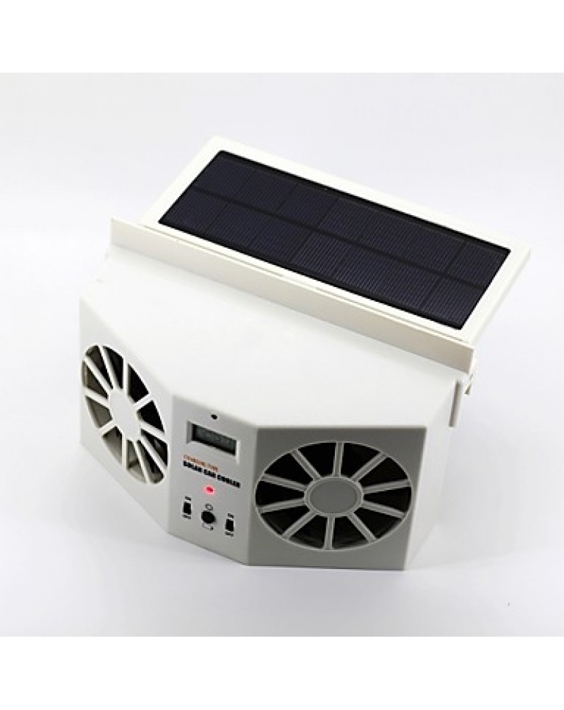 2W Solar Powered Car Air Vent Cooling Fan