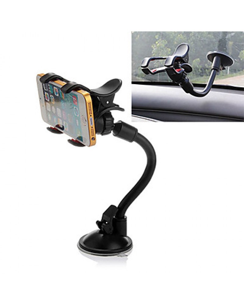  360°Rotatable Car Windshield Windscreen Mount Holder Dual Clip for Phone GPS