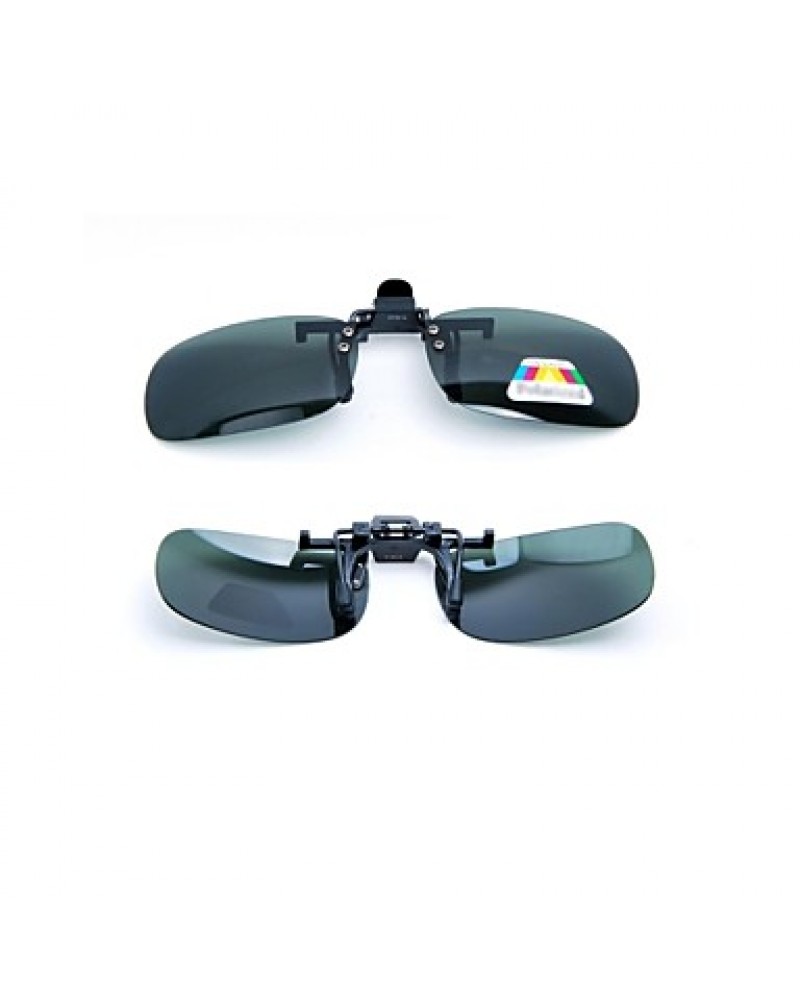  Myopic Sunglass Clip Super Light Polarized Lens Anti Glare Dark Green