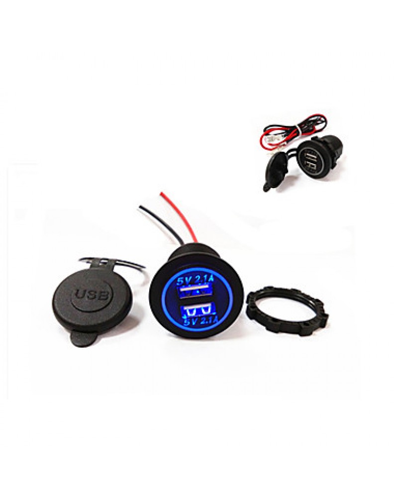 New! Dual USB Car Charger 5V 4.2AThe New Design!Waterproof!
