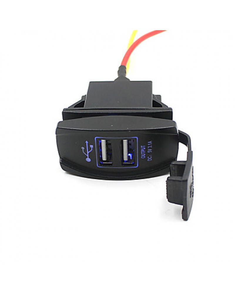 Car Truck Boat Accessory 12V 24V Dual USB Charger Power Adapter Outlet Nice