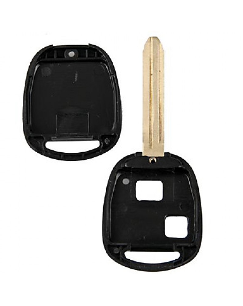 Remote Key Case Fob Shell 2 Buttons Uncut blade for TOYOTA PRADO SEQUOIA