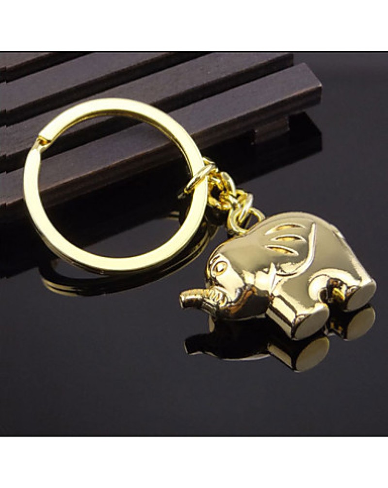 Elephant Keychain Couple Keychain Creative Gifts Birthday Gift Girlfriend Golden Elephant Keychain