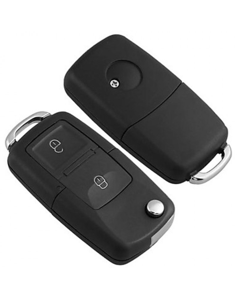 Remote Key Case Fob Shell 2 Buttons Uncut Blade for VW Volkswagen CADY Jetta
