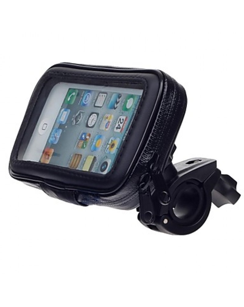 M05 Motorcycle Bicycle Water Resistant Holder Stand for GPS, iPhone 5 (Black)