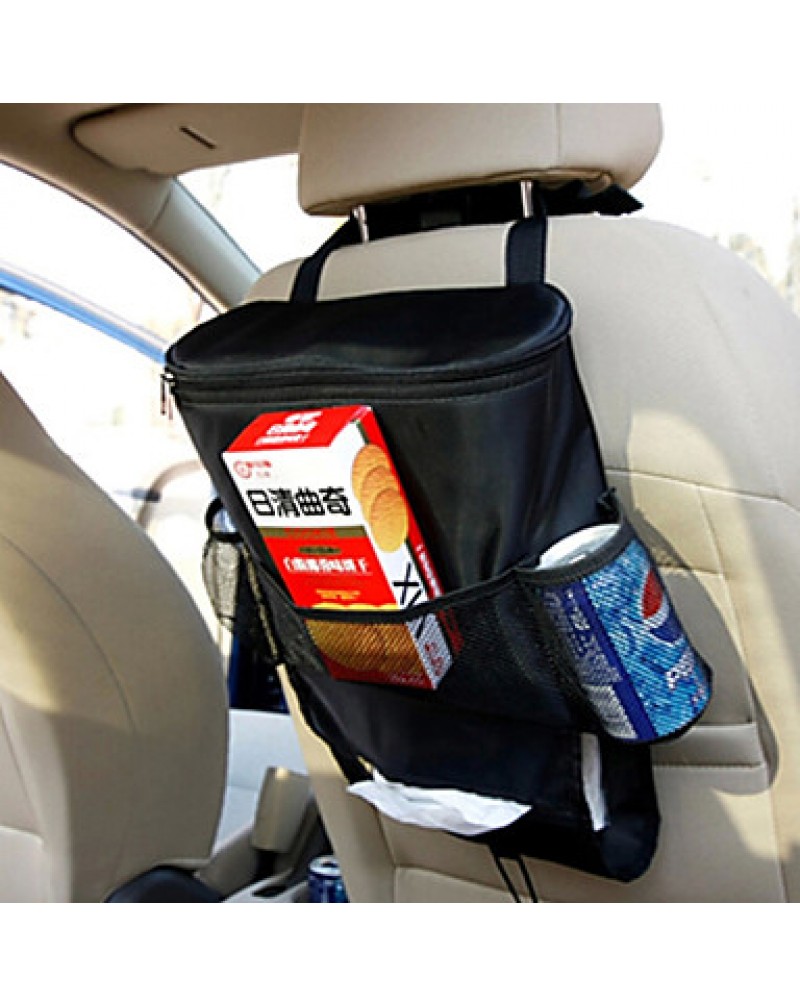 Car Back Seat Hanging Organizer Multifunctional Thermal Cooling Compartment Organizer Bag Tissue Box