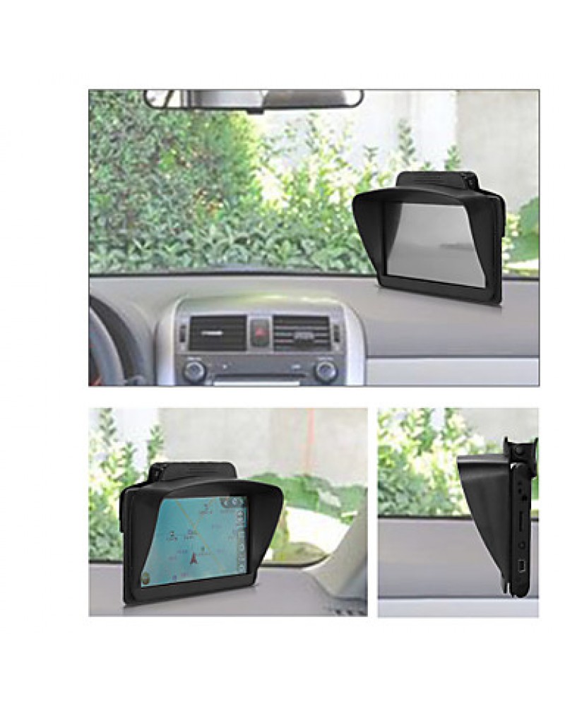Clip-on Sun Shade Visor for 6& ; Screen Car GPS Navigation Black High Quality