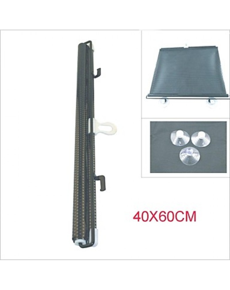 Retractable Vehicle Car Window Roller Sun Shade Blind Protector with Suction Cups (40*60)