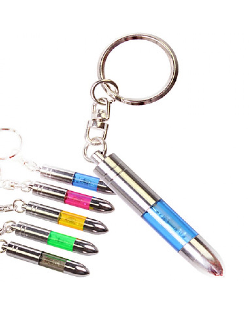 Car Requisite Magnetism ESD Silver Bullet Shapes Tone High Voltage Anti-Static Keychain (Color Selection)
