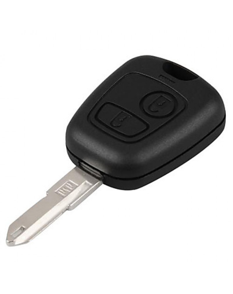 Entry Key Remote Fob Shell Case 2 Button for Peugeot 106 107