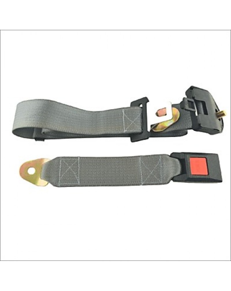  Adjustable Car Seat Belt Lap Three-Point Retractable Seat Belt-Gray