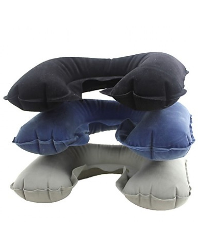 Inflatable U Style Soft Air Inflation Neck Pillow for Camping Car Driving