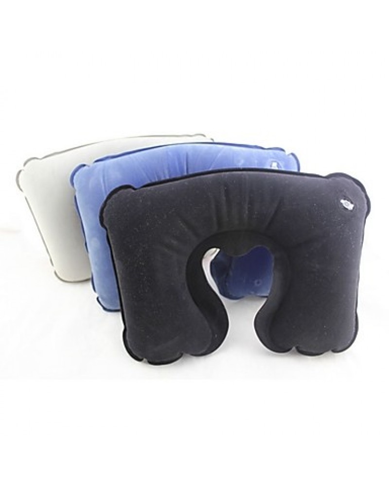 Inflatable U Style Soft Air Inflation Neck Pillow for Camping Car Driving